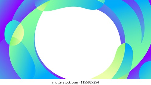 Vector abstract blur wave shapes in gradient iridescent colors effect soft transition. Slider template of fluid organic shapes with plastic lines, forms. Liquid effect background. Text place