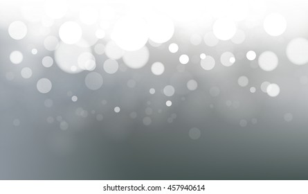 Vector abstract blurred background. Calm grey fond. Cool neutral bokeh fond. White light line.