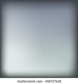 Vector abstract blurred background. Calm grey fond. Cool neutral fond. Dark edges.