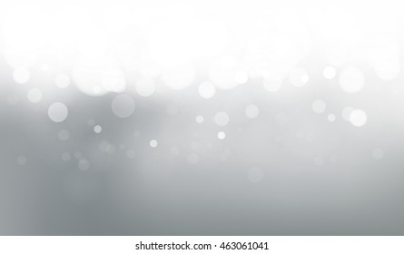 Vector abstract blurred background. Calm grey fond. Cool neutral bokeh fond. White light line.