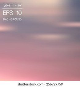 vector abstract blurred background. sunset