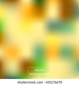 Vector abstract blurred green autumn background.
