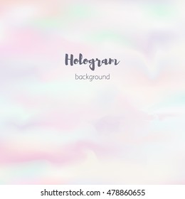Vector abstract blurred holographic background