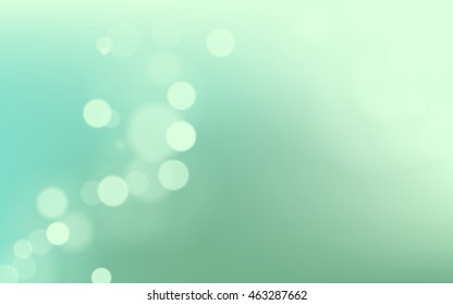 Vector abstract blurred lime background. Calm modern fond. Cool green bokeh backdrop.