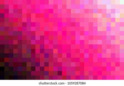 Vector abstract blurred pixel colorful pattern background. EPS 8. Black, pink, white colors gradient. Noise. 