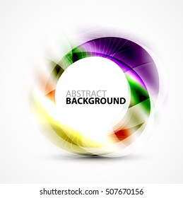 Vector abstract blurred swirl with space for text