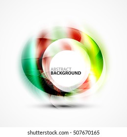 Vector abstract blurred swirl with space for text