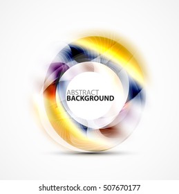 Vector abstract blurred swirl with space for text