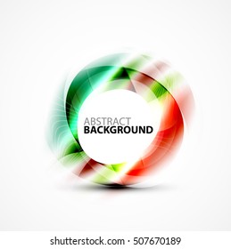 Vector abstract blurred swirl with space for text
