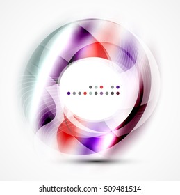 Vector abstract blurred swirl with space for text