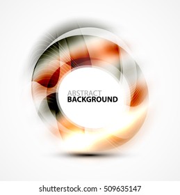 Vector abstract blurred swirl with space for text