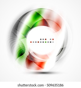 Vector abstract blurred swirl with space for text