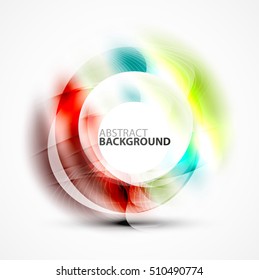 Vector abstract blurred swirl with space for text