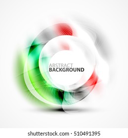 Vector abstract blurred swirl with space for text