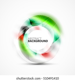 Vector abstract blurred swirl with space for text