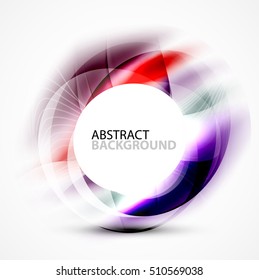 Vector abstract blurred swirl with space for text