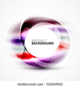 Vector abstract blurred swirl with space for text