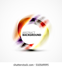 Vector abstract blurred swirl with space for text