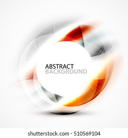 Vector abstract blurred swirl with space for text