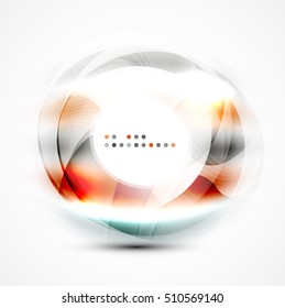 Vector abstract blurred swirl with space for text