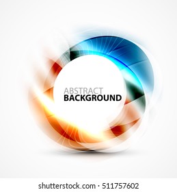 Vector abstract blurred swirl with space for text