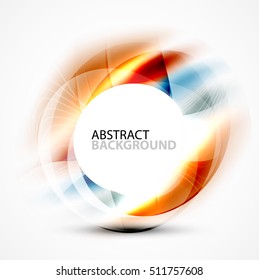 Vector abstract blurred swirl with space for text