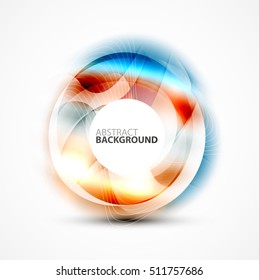 Vector abstract blurred swirl with space for text