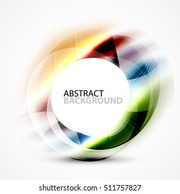 Vector abstract blurred swirl with space for text