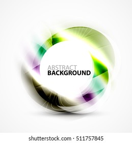 Vector abstract blurred swirl with space for text