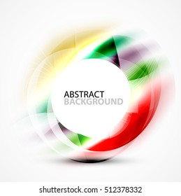 Vector abstract blurred swirl with space for text