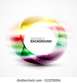 Vector abstract blurred swirl with space for text
