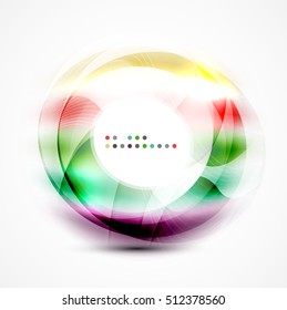 Vector abstract blurred swirl with space for text