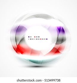 Vector abstract blurred swirl with space for text