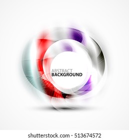 Vector abstract blurred swirl with space for text