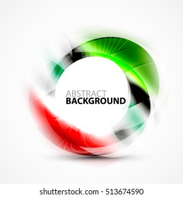 Vector abstract blurred swirl with space for text