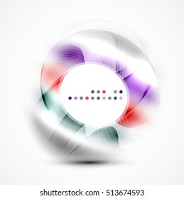 Vector abstract blurred swirl with space for text