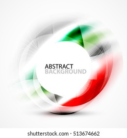 Vector abstract blurred swirl with space for text