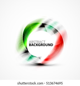 Vector abstract blurred swirl with space for text