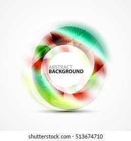 Vector abstract blurred swirl with space for text