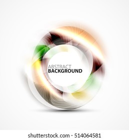 Vector abstract blurred swirl with space for text
