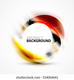 Vector abstract blurred swirl with space for text