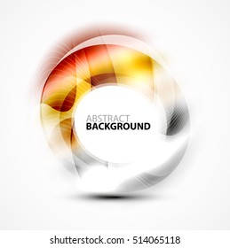 Vector abstract blurred swirl with space for text