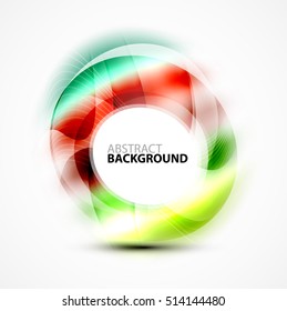 Vector abstract blurred swirl with space for text