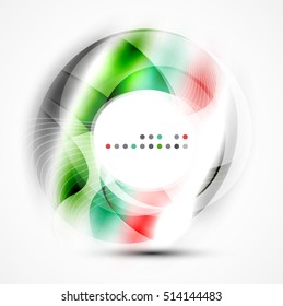 Vector abstract blurred swirl with space for text