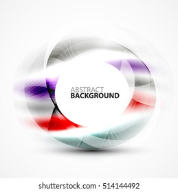 Vector abstract blurred swirl with space for text