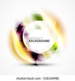 Vector abstract blurred swirl with space for text