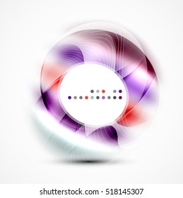 Vector abstract blurred swirl with space for text