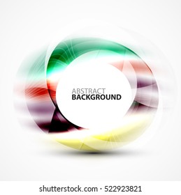 Vector abstract blurred swirl with space for text