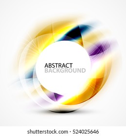 Vector abstract blurred swirl with space for text