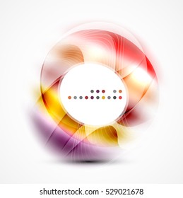 Vector abstract blurred swirl with space for text